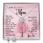 Gift For Mom From Son - The Love Knot Necklace & Earring Set: Who Needs Wishing Stars When I've Got You?...