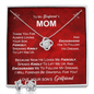Gift For Boyfriend's Mom, The Love Knot Earrings & Necklace Set: I Will Forever Be Grateful For You...