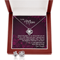 Gift For Mom From Daughter, The Love Knot Necklace With Earrings Set: The Best Mother There Ever Was...
