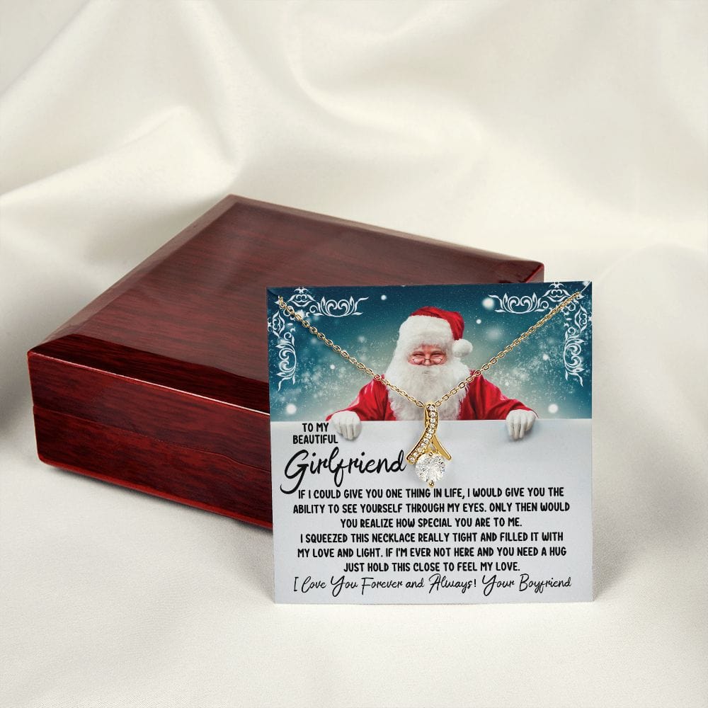 Christmas Gift for Girlfriend, Alluring Beauty Necklace: If I Could Give You One Thing In Life...