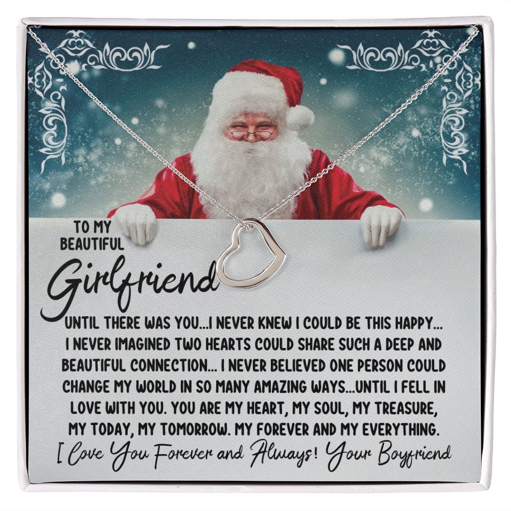 Girlfriend Heart Necklace Girlfriend Gifts Girlfriend Christmas