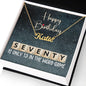 70th Birthday Gift, Custom Name Necklace: 70 Is Only 13 In The Word Game