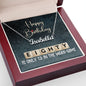 80th Birthday Gift, Custom Name Necklace: 80 Is Only 13 In The Word Game