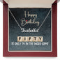 50th Birthday Gift, Custom Name Necklace:50 Is Only 14 In The Word Game