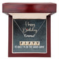 50th Birthday Gift, Custom Name Necklace:50 Is Only 14 In The Word Game