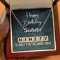 90th Birthday Gift, Custom Name Necklace: 90 Is Only 9 In The Word Game