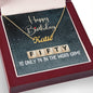 50th Birthday Gift, Custom Name Necklace:50 Is Only 14 In The Word Game