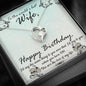 Wife Gift From Husband - Forever Love Heart Necklace: Happy Birthday