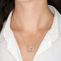 Gift For Mom From Son, Interlocking Hearts Necklace: I love you, from the bottom of my heart...
