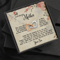 Gift For Mom From Son, Interlocking Hearts Necklace: I love you, from the bottom of my heart...