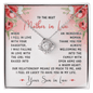 Gift For Mother-in-Law, The Love Knot Necklace: When I Fell In Love With Your Daughter...