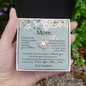 Gift For Mom From Daughter, The Love Knot Necklace: I Love You, Mom...I do
