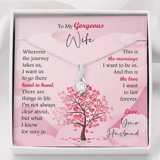 Wife Gift From Husband - Alluring Beauty Necklace: Wherever The Journey Takes Us...