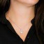 Gift For Mom From Daughter, Alluring Beauty Necklace: I love you from the bottom of my heart...