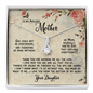 Gift For Mom From Daughter, Alluring Beauty Necklace: I love you from the bottom of my heart...
