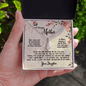 Gift For Mom From Daughter, Alluring Beauty Necklace: I love you from the bottom of my heart...