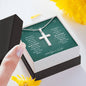 Gift For Husband, Artisan Crafted Cross Necklace: Wherever The Journey Takes Us...