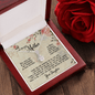 Gift For Mom From Daughter, Alluring Beauty Necklace: I love you from the bottom of my heart...