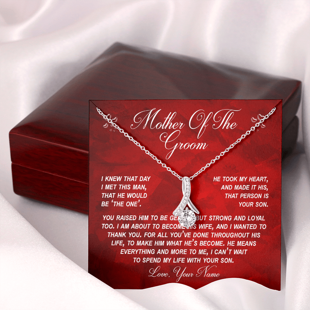 Gift For Mother Of The Groom, Alluring Beauty Necklace: I Knew That Day I Met This Man...