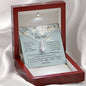 Gift For Mom From Son - Alluring Beauty Necklace: I Love You, Mom...I do