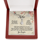 Gift For Mom From Daughter, Alluring Beauty Necklace: I love you from the bottom of my heart...