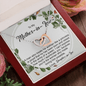 Gift For Mother-in-Law, Interlocking Hearts Necklace: A Man Who Treats His Woman Like A Princess...