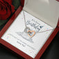birthday gift for her, interlocking hearts necklace: it's your birthday. let's get up to some mischief!