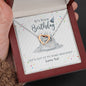birthday gift for her, interlocking hearts necklace: it's your birthday. let's get up to some mischief! mahogany style luxury box