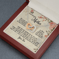 Gift For Mom From Son, Interlocking Hearts Necklace: I love you, from the bottom of my heart...