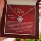 Wife Gift From Husband - The Love Knot Necklace: Until There Was You...