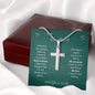 Gift For Husband, Artisan Crafted Cross Necklace: Wherever The Journey Takes Us...