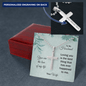 Gift For Husband, Artisan Crafted Cross Necklace: You Are The Love Of My Life...