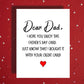 Dad Customizable Greeting Card: Dear Dad, I Hope You Enjoy