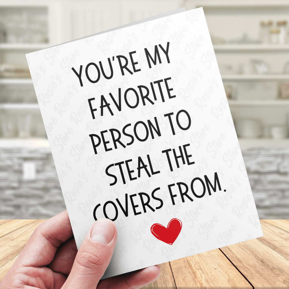 Couple Greeting Card: Cover Thief