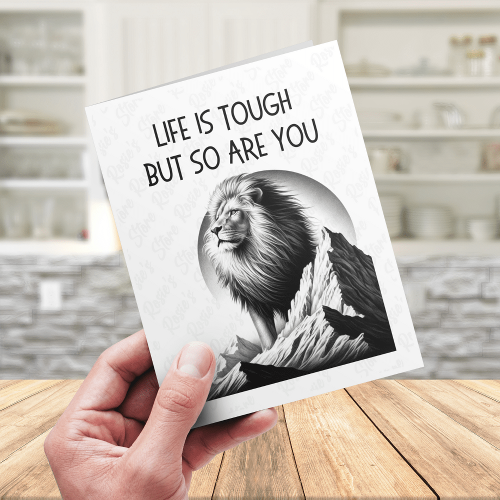 Get Well Greeting Card: Life Is Tough...