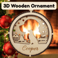 3D Wooden Dog Ornament: Golden Retriever
