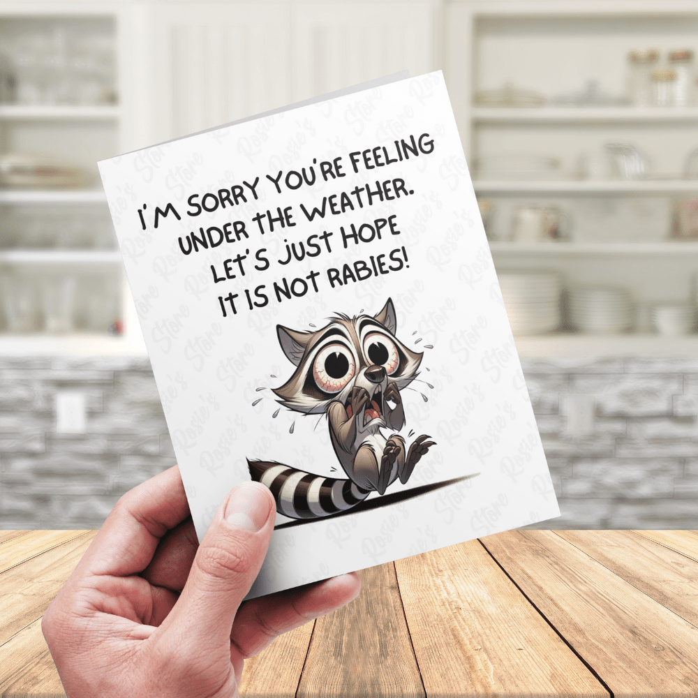 Get Well, Greeting Card: I'm Sorry You're Feeling Under The Weather...