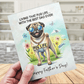 Father's Day Digital Greeting Card, Pug Dog: Happy Father's Day