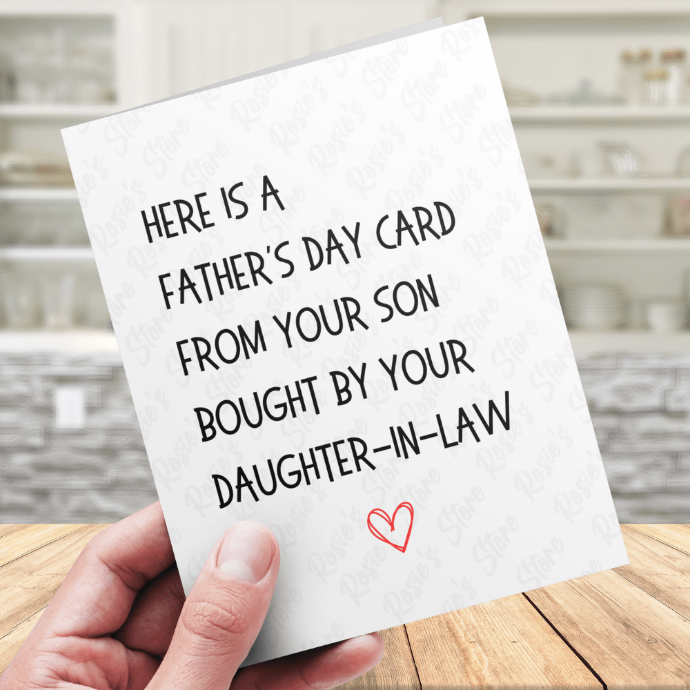 Father-in-Law, Digital Father's Day Greeting Card: Here Is A Father's Day Card...