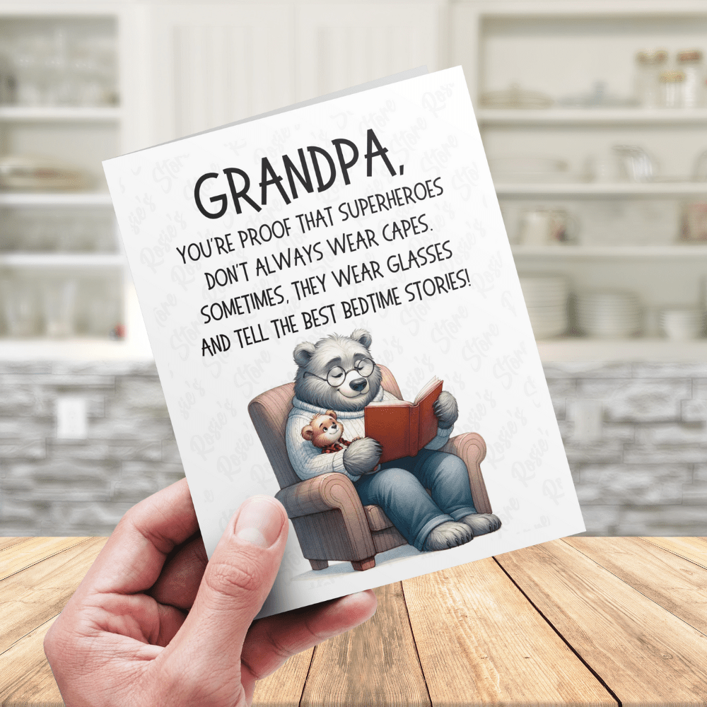 Grandpa Greeting Card: You're Proof That Superheroes...