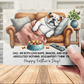 Dad Gift, Greeting Card, Bulldog Dog: Happy Father's Day