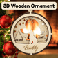 3D Wooden Dog Ornament: Poodle