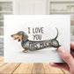 Dachshund Printable Card I Love You This Much Sausage Dog Digital Download