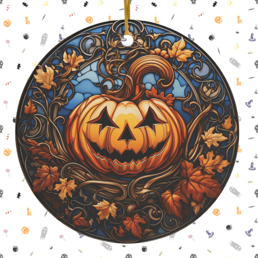 Halloween Ceramic Ornament: Pumpkin