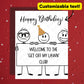 Birthday Greeting Card: Welcome To The "Get Off My Lawn" Club!