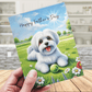 Father's Day Digital Greeting Card, Maltese Dog: Happy Father's Day