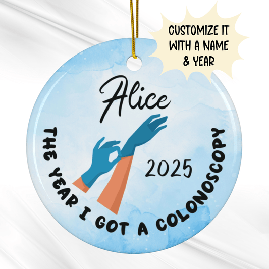 Colonoscopy, Personalized Ornament: The Year I Got A Colonoscopy