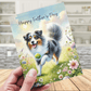 Dad Gift, Greeting Card, Aussie, Australian Shepherd Dog: Happy Father's Day