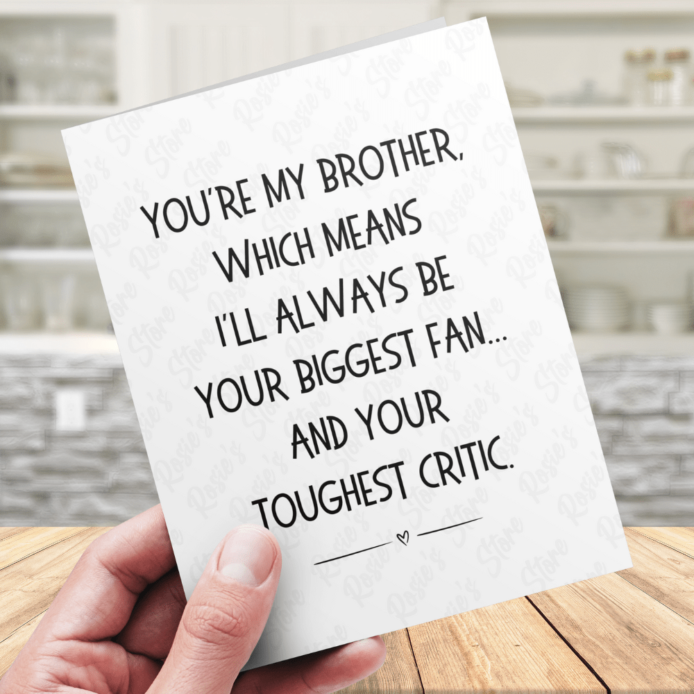 Brother Greeting Card: You're My Brother