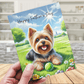 Dad Gift, Greeting Card, Yorkie, Yorkshire Terrier Dog: Happy Father's Day